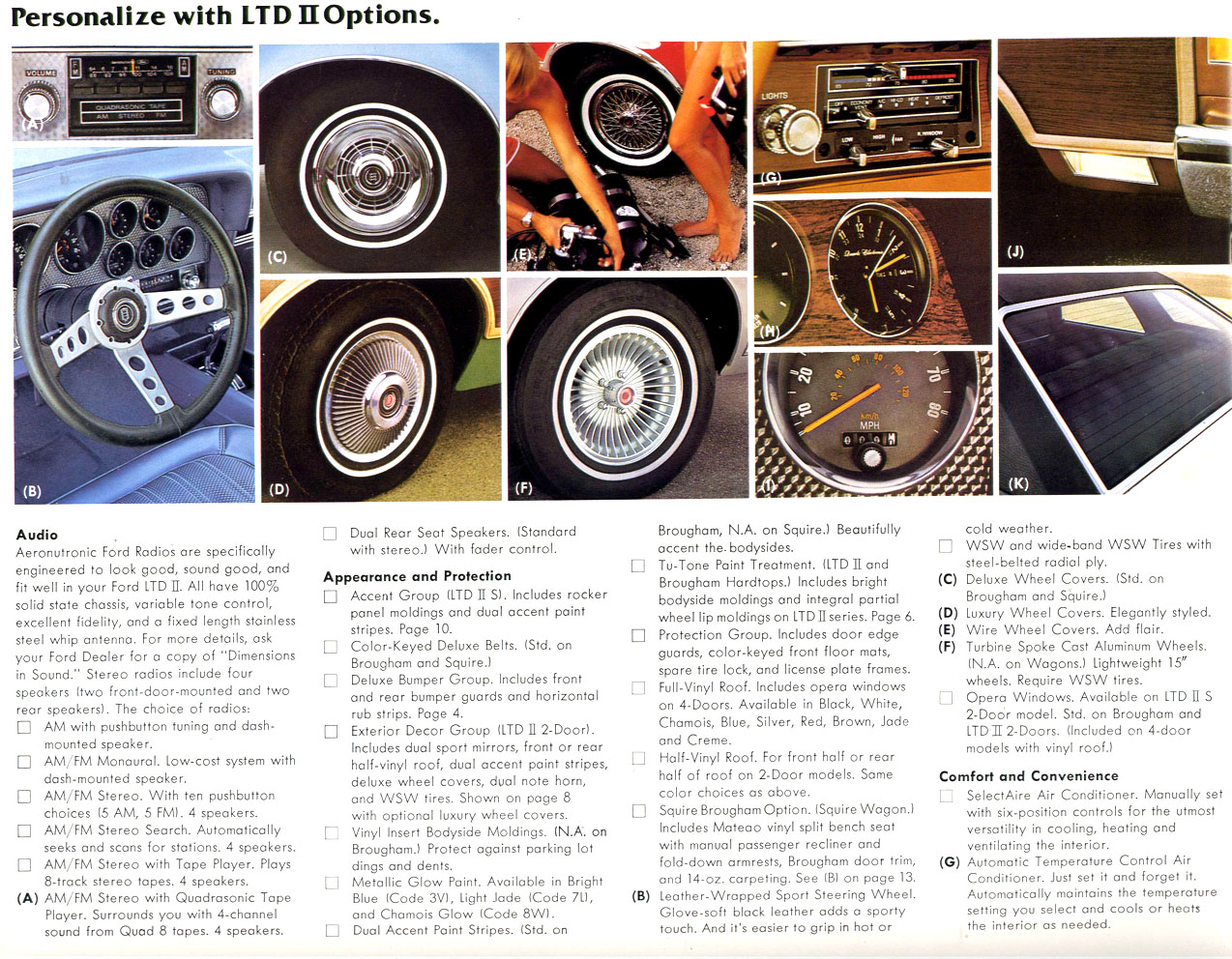 1977 Ford LTD II Brochure Page 2